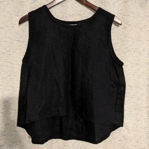 Black Sleeveless Layered Tank Top